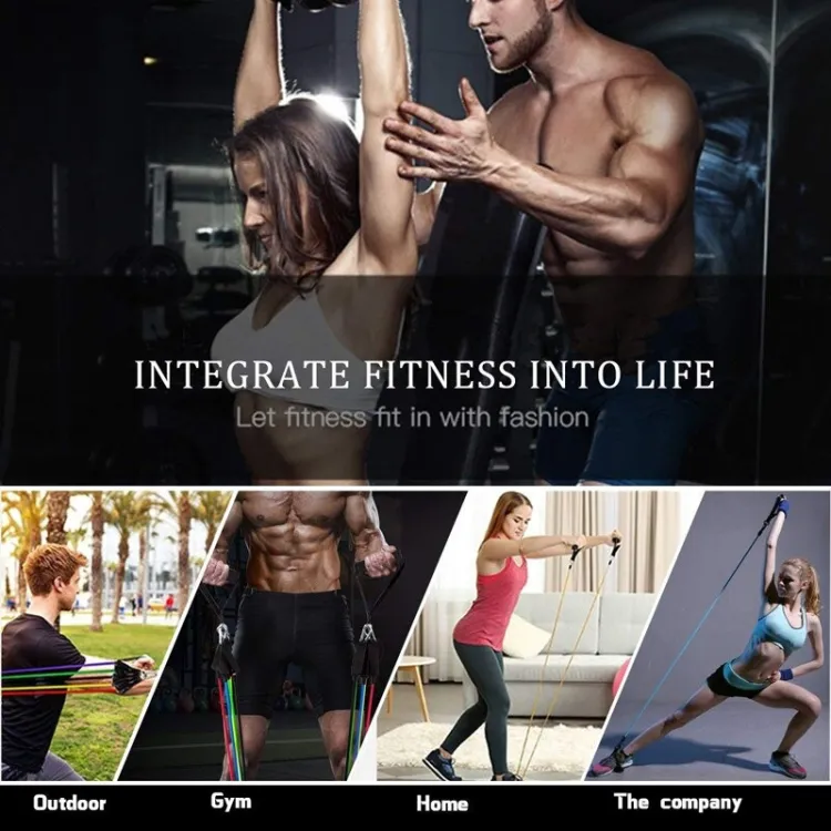 SmartMartĀ® Power Exercise Resistance Band Set 5 In 1 SmartMartĀ®