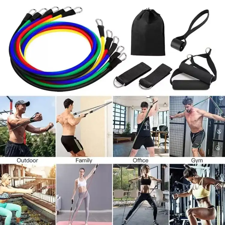 SmartMartĀ® Power Exercise Resistance Band Set 5 In 1 SmartMartĀ®